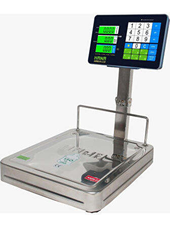 HANA Aırbus-Lcd Hesaplamalı Katlanır Boyun Elektronik Terazi Su Geçirmez Tuş Takımı