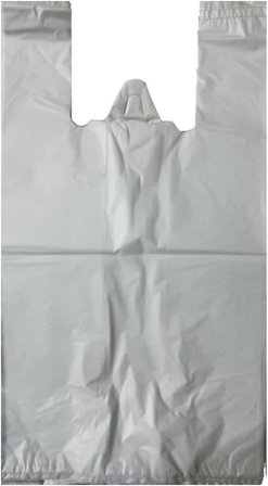 Kalın Beyaz Poşet Orta Boy 1 Kg Hışır Atlet Poşet Market Manav Poşeti