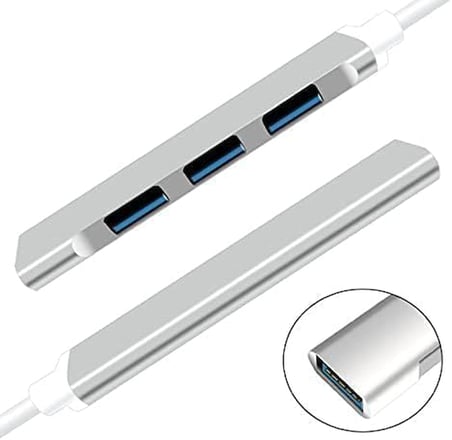 Kuzey's Store Type-C/USB-A HUB (4'ü 1 arada) OTG 3.0 5 Gbps Çevirici Hub Adaptör Multiport Splitter Bilgisayar MacBook ile Uyumlu Dongle Veri Aktarımı