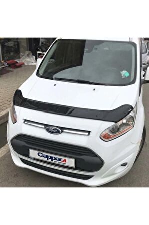 Ford Connect Ön Kaput Koruma Rüzgarlığı 3mm Akrilik (Abs) Parlak Siyah Deflektör 2014-2018