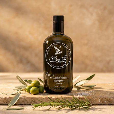 Premium Soğuk Sıkım Naturel Sızma Zeytinyağı 500 ml