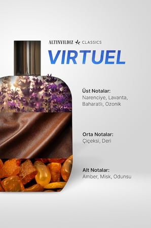 Erkek AC Virtuel EDP Parfüm Kalıcı Koku 100 ML