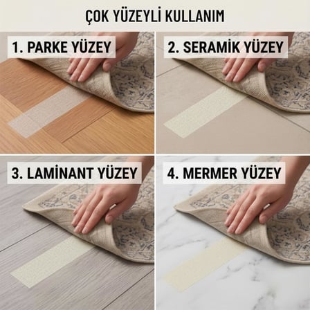 Halı Kaydırmaz Bant, Halı Yapıştırıcı Bant 5 metre uzunluk x 48 mm genişlik