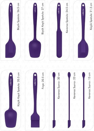 VLT1176 DRONGO 9'LU SPATULA SET MOR