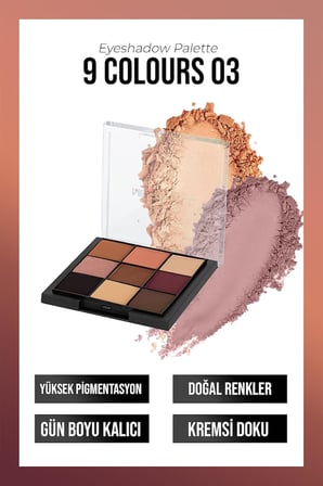 New Well Eyeshadow Palette 9 Colours (03)