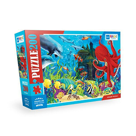 Blue Focus - Aquatic Life (Deniz Yaşamı) - Puzzle 200 Parça  (4022)