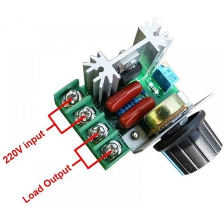 220V 2000W SCR Barındıran Hız Kontrolü Dimmer Motor Kontrolü