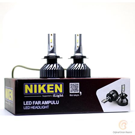 Niken Pro Serisi Flip Led Xenon Zenon 9006-HB4 6500K - Slim Fan