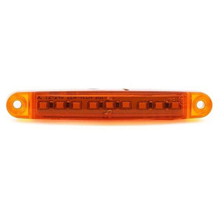 Off Road Slim Basamak Aydınlatma Ledi Parmak Led Sarı 9 Led 12-24V (1 Adet)