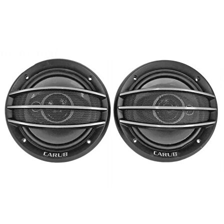 Carub 6'' - 16cm Oto Araç Hoparlörü Kapaklı 12V 400Watt (2 Adet)