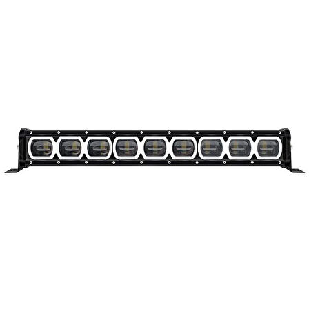 Beyaz Sarı Mavi Angel Led Bar Tepe Off Road Çalışma Lambası 9 Led 12-24V 53cm