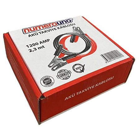Numerouno Akü Takviye Kablosu 1200A 50mm 2,3mt