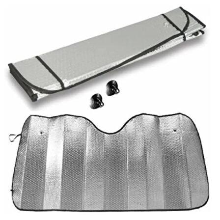 Oto, Araç Ön Cam Balonlu Metalize Güneşlik 70x140cm (10 Adet)