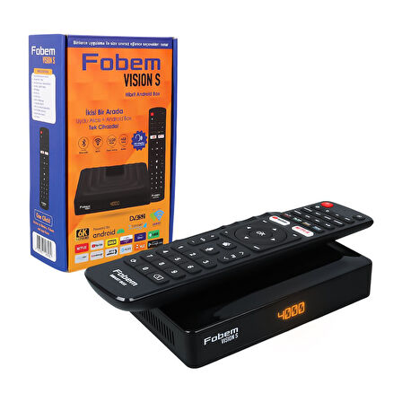 Fobem Vision S Hibrit Ses Komutlu Android 14 TV Box