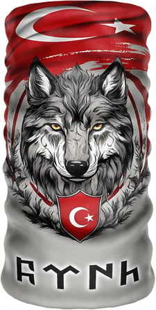 Bebo Store Extreme Spor Motor Ve Bisiklet Kullananlara Özel Desenli Buff Boyunluk Bandana Balaklava - kurt-212