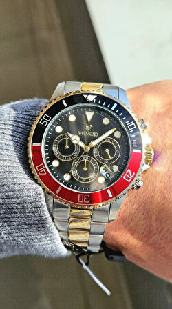 RAYMOND ERKEK KOL SAATİ RYM-81030-GOLD-SİYAH