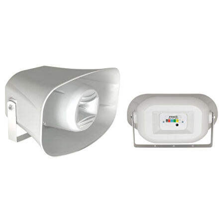 Osawa OSW-480T Aqua 50 Watt 16 CM Trafolu ABS Horn Hoparlör 8-16-32 Ohm 70-100 Volt Girişli 440X280x300mm