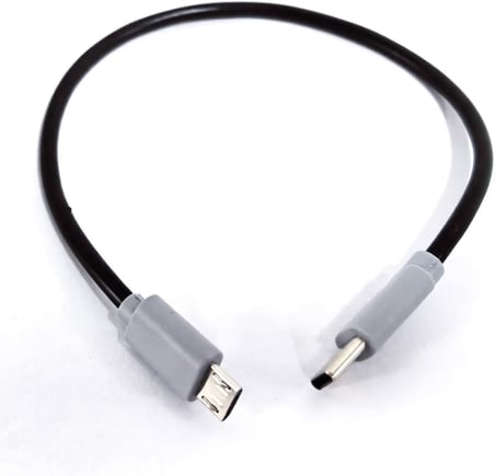 Type-C to Mikro USB Kablosu, USB Tip C - Mikro USB OTG Kablosu Erkek - Erkek Şarj Veri İletimi, 1 Metre Kablo (ZR797-1m Kablo)