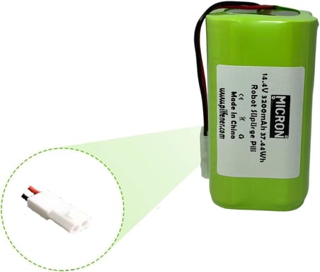 Micron Mi Vacuum Mop 2in1 Essential Akıllı Robot Süpürge Bataryası (MJSTG1) 14.4v 3200 Mah Pil Yüksek Kapasite 1.5 Kata Kadar Daha Uzun Kullanım