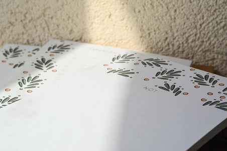 Fark Tanıtım 3'lü Masaüstü Çiçek Desenli Not Kağıt Seti