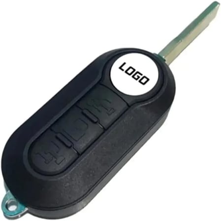 AutoHan Keys Fiat Doblo, Linea, Punto Uyumlu 3 Tuşlu Uzaktan Kumanda Kabı, Siyah Anahtar Koruma Kılıfı