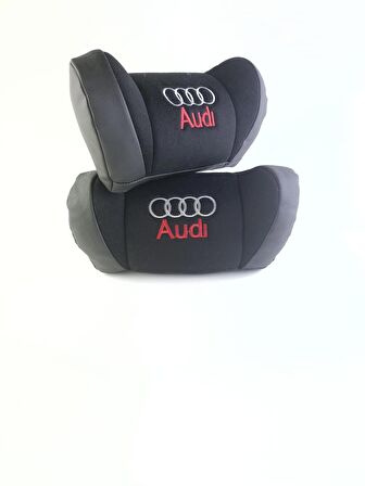 AUDİ SİYAH OTO İKİLİ BOYUN YASTIĞI