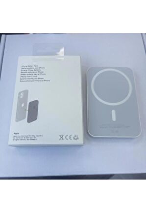 Magsafe 5000 mah Powerbank Kablosuz Şarj Cihazı Iphone Uyumlu Wireless Şarj