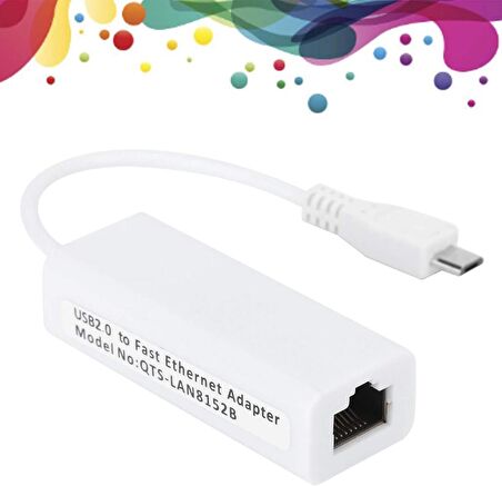 Micro Usb To Ethernet Çevirici Dönüştürücü Adaptör