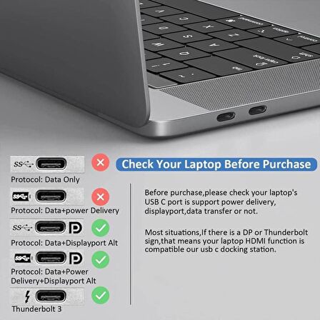 14in1 Type-C to USB 3.0-SD/TF-RJ45-HDMI-VGA Aktarıcı Dönüştürücü Çoklayıcı Aparat Çevirici Adaptör