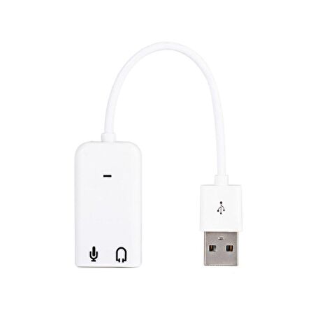 Harici Kablolu 7.1 Usb Ses Kartı 3.5Mm Jack Mikrofon Çevirici Aux Dönüştürücü