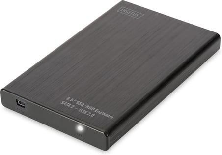USB 2.0-SATA 2 SDD/HDD-kasa 6,4 cm 2,5zoll 9,5 &amp; 7,5 mm SSD/HDDs alüminyum-kasa o. şarj aleti