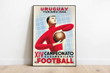 Pegziz pgzzNM1061 Uruguay Dünya Kupası Sanatsal Reklam Afişi Poster 50x70cm.