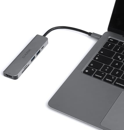USB 3.1 Type-C 6 in 1 HDMI/TF SD Kart Okuyucu/USB 3.0 &amp; USB 2.0 / USB-C PD Dönüştürücü Çevirici HUB (DK-AC-U31X38)