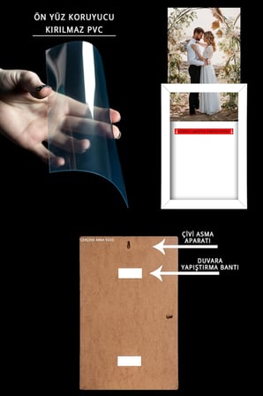 yhfoto 9 Adet A4 Siyah Mdf 21x30 &amp; Sertifika siyah 21 x 30