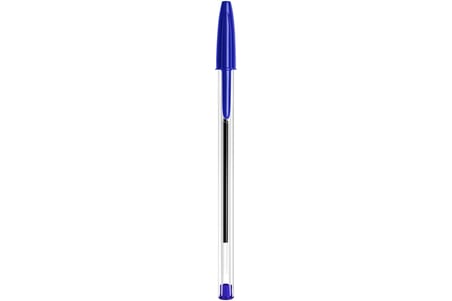 Cristal Orijinal Tükenmez Kalem, Orta Uçlu (1,00 mm), Altıgen Şaft ve Uygun Kapaklı - Mavi, Her Biri 10 Adet Karton Kutu