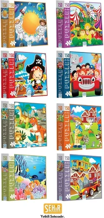 Balıklar 150 Parça 34x24cm Çocuk Puzzle Yapboz Serisi