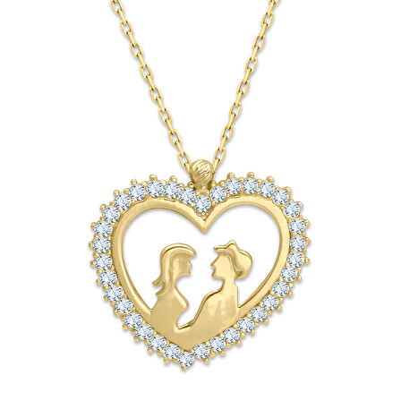 Altın Aşıklar Kolye