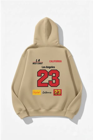 Unisex Yumuşak Dokulu Kalbin İzi Baskılı Tasarım Oversize 3 İplik Hoodie Sweatshirt