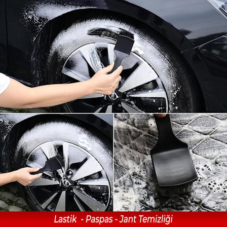 - Lastik, Paspas Temizleme Fırçası, Arabalar veya Motorsikletler için Lastik Temizleyici Sert Fırça