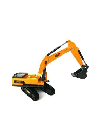 Oyuncak Inşaat Aracı Model Kepçe Ekskavatör Kazıcılı Paletli Excavatör Dozer 27 Cm Uzunluk