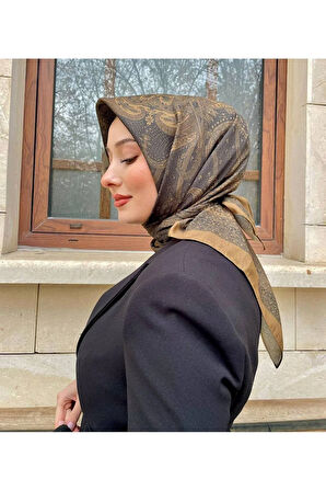 Yeni Sezon Çini Desen Soft Pamuk Rahat ve Zarif Eşarp