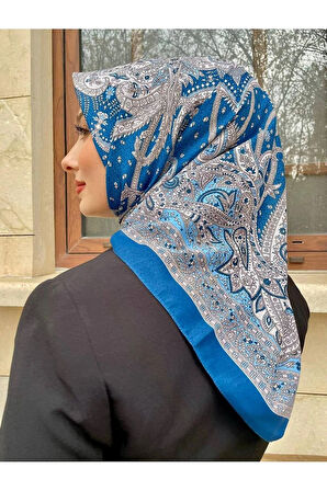 Yeni Sezon Çini Desen Soft Pamuk Rahat ve Zarif Eşarp