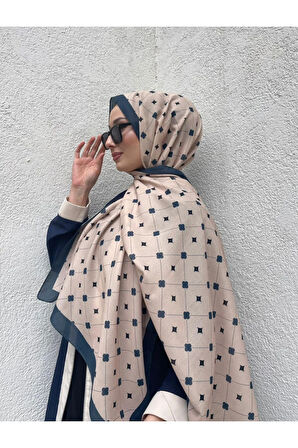 Yeni Sezon Kare Desen Soft Pamuk Rahat ve Zarif Şal