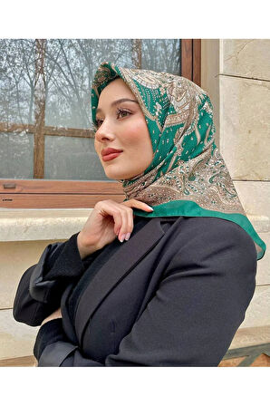 Yeni Sezon Çini Desen Soft Pamuk Rahat ve Zarif Eşarp