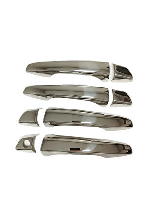 Citroen C3 Krom Kapı Kolu 4 Kapı 2017> Paslanmaz Çelik