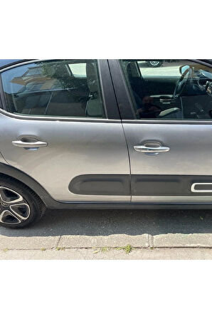 Citroen C3 Krom Kapı Kolu 4 Kapı 2017> Paslanmaz Çelik