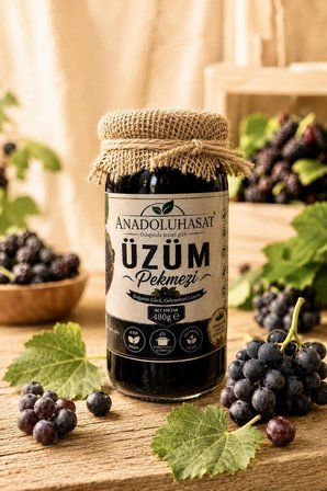 Geleneksel Güç İkilisi Pekmez Seti – Üzüm ve Keçiboynuzu (Harnup) Pekmezi 2 x 480 ML
