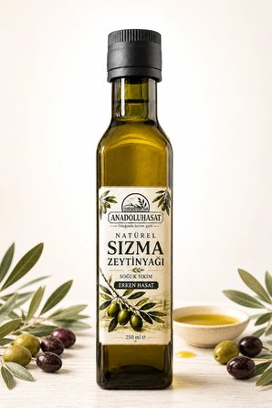 Erken Hasat Soğuk Sıkım Natürel Sızma Zeytinyağı 250 ML