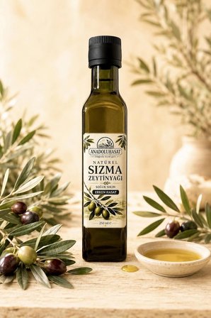 Erken Hasat Soğuk Sıkım Natürel Sızma Zeytinyağı 250 ML