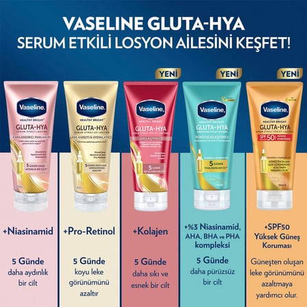 Gluta-Hya Serum Etkili Vücut Losyonu, Pürüzsüzleştirici, 170 Mililitre